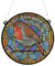 Robins Appear Stained Glass Effect Suncatcher - Garden Gift - Robin Gift - Memorial Gift (19cm)