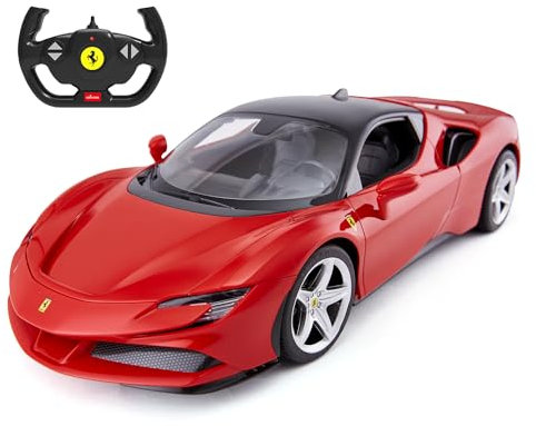 RASTAR Ferrari SF90 Stradale Radio Remote Control Car, SF90 Model Toy for Boys, 2.4G