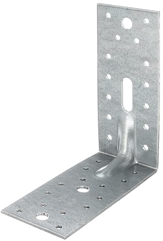 Alberts 820084 Schwerlast-Winkelverbinder | sendzimirverzinkt | 150 x 150 x 65 mm | 25er Set