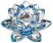 Lotus Crystal, Feine Quarz Kristallglas, Blume Natursteine Mineralien, Lotusblume Ornamente, Feng Shui Kugel Kristalle, Wohnaccessoires Handwerk, Tischdekoration, Hochzeit Souvenirs, bleu