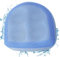 Siège de booster gonflable Siège de bain à remous étanche PVC PVC siège gonflable avec des sièges à baignoire en filet sans glissement avec 4 aspirants pour piscine, bain à remous, spa, bleu 18.5x14