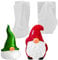 FGen 2 Stück Silikonform Kerze Weihnachtsmann,3D Silikonform Weihnachten für Die Herstellung VonKerzen,Schokolade DIY Weihnachtsschmuck Dekoration
