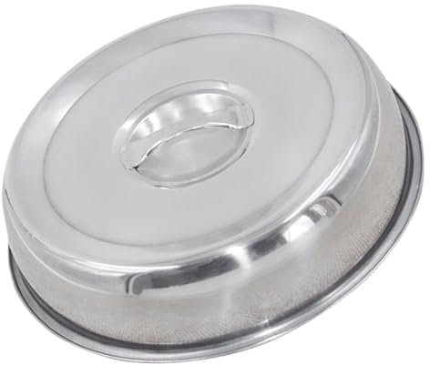 PAMINGONO Edelstahl Steak Abdeckhaube Rund Langlebiger Haushalts-lebensmittelschutz Rostfrei Und Formstabil Praktische Grillhaube Für Steak Grillgerichte Frische Speisen
