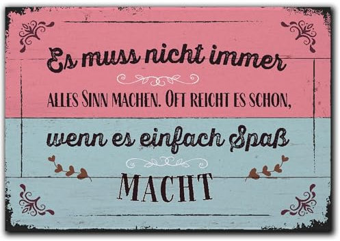 LANOLU Kühlschrankmagnete lustig- Nicht Alles Sinn Machen - lustige Magnete mit Sprüchen und witzigen Motiven 8x5,5cm