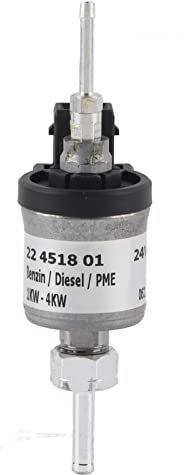 Pompe de dosage de carburant 24 V, chauffage de moteur à pétrole brut, chauffage en acier inoxydable, pompe à carburant de chauffage de moteur à pétrole brut 1 kW – 4 kW adaptée