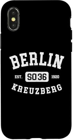 Berlin Kreuzberg SO 36 Vintage College Style Berlin Hülle für iPhone X/XS