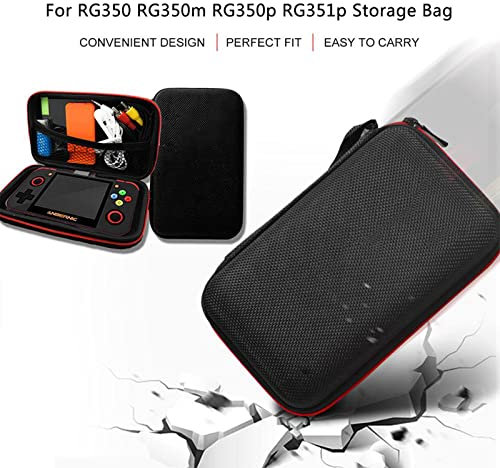CVZJ Retro Game Console for Bag Storage Handbag Carrying for Case Box for RG350/RG350m/RG350p/RG351p