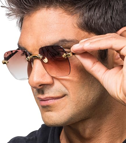 Chaks - Brille ohne Rahmen, für Männer und Frauen, Festival Accessoires, Partybrille