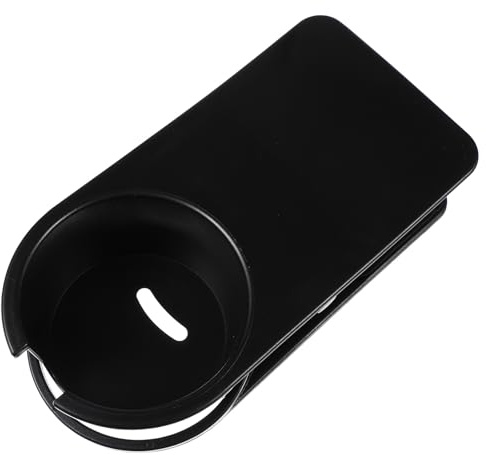 LIGHTAOTAO Tableside Cup Holder Clip Large Thickened Clamp for Desk Edge, Black Desk Bottle Stand for Home and Office
