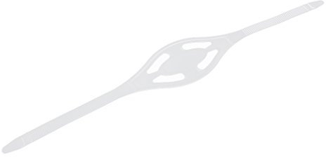 MagiDeal Wasserfeste Ersatzbänder Maskenband, Silikon Band Strap Kopfbänder Ersatzband Gurt für Sport Schwimmbrillen Tauchen Maske Brille, Silikagel, Klar L