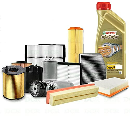Kit tagliando auto, kit tre filtri e 5 litri olio motore Edge 5W30 (KF0087/fo)