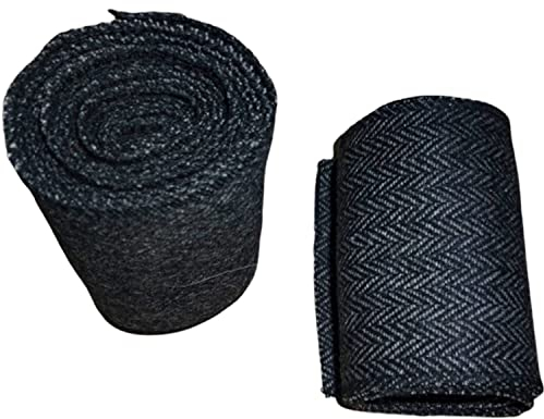 Warreplica mittelalterliche SCA LARP Reenactment Wikinger-Wollbeinwickel–Fischgrätenmuster–Nordisches Kriegerkostüm-Accessoire–Historische Beinbinden für Cosplay,Renaissance-Jahrmärkte und Reenactment