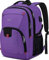 Cafele Mochila escolar para adolescentes y niñas, mochila de 17 , impermeable, multifuncional, para computadora portátil, mochila con puerto de carga USB, morado oscuro