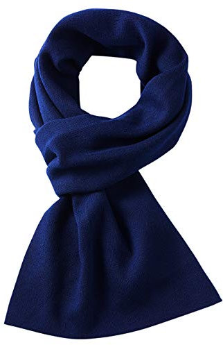 DOVAVA Herren Schal Blau,30% Merinowolle Herrenschal Winter,Weiche Warm Kaschmir Schal in Blau