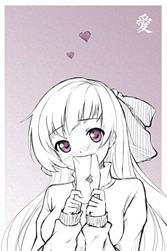 Anime Notebook: Shy Anime Girl Purple Love Letter - Lined Notebook Journal for Writing, 6 x 9, 110 Pages (Anime Notebooks and Journals, Band 0)