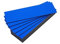 25 magnetische Etiketten in Farbe (blau, Länge 5 cm – Breite 2 cm)
