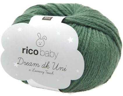 50g Rico Baby Dream Uni - Farbe: 20 - moos - A Luxury Touch