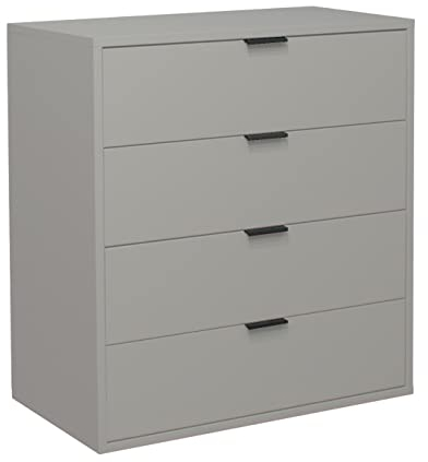 DEINE TANTE EMMA Bonnie/KO_04-81 Kreidegrau matt Lack Schubladenkommode Kommode Sideboard ca. 81 x 87 x 45 cm