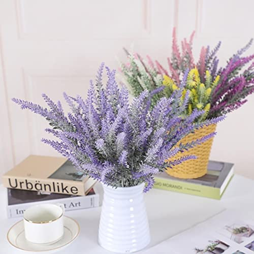 Weizen 5 Gabel Beflockung Lavendel Simulation Heimdekoration Beflockung Simulation Pflanze Künstlicher Blumenstrauß Simulation Blume - Schwarz