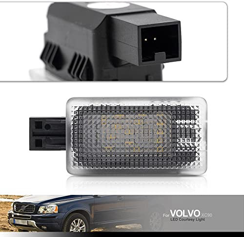 NSLUMO Für Vol.vo XC60, XC90, V40, V40CC, V60, S60, S80, XC40, LED-Innenbeleuchtung, Kofferraumbeleuchtung, Fußraumbeleuchtung, Willkommen unter der Tür, Pfützenlicht