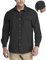 33,000ft Men's Long Sleeve Shirts UV Protection Safari Button-Down Shirt Breathable Wicking Quick Drying Outdoor Top with Pockets for Hiking Fishing Golfing,Black XL