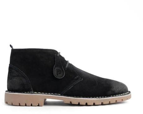 Popps COOPER Mens 100% Real Leather Smart Casual Lace Up Ankle Chukka Desert Boots