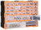 Gecheer Multi-Schubladen Organizer Sortierkasten Sortimentskasten Sortimentskoffer Sortimentsbox Kleinteilemagazin mit 40 Schubladen 52x16x37,5 cm