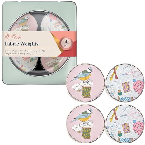 Sew Easy Pattern Fabric Weights - for Sewing, Crafts, Pattern Cutting, Dressmaking, Tailoring, Quilting, 4 x 75g, Birds