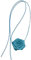 Ixkbiced Roman européen et américain simple grand pendentif rose chaîne de clavicule chaîne réglable cordon ciré vent froid collier ras du cou réglable