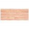 vidaXL Tischplatte, Holzplatte für Tisch Esstisch Couchtisch, Massivholzplatte Handgefertigt mit Baumkante, Ersatztischplatte Scharnierdesign, Hellbraun 120x50x(2-4) cm Massivholz Behandelt