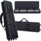 Aleemin 88 Key Keyboard Case with Wheels (53x14.5x7) | 88 Key Keyboard Rolling Bag with 3-Pocket | 88 Key Keyboard Roller Bag Soft Padded Case with Handles & Shoulder Straps for 88 Key Keyboard,