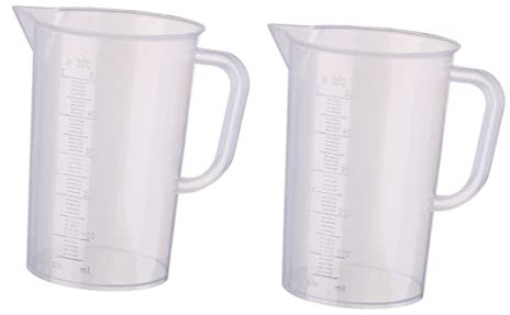 2 Piezas Vaso Medidor Vidrio Traje De Cristal