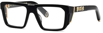 Philipp Plein Herren Vpp142m Brillenfassungen auf Rezept, Shiny Opal Marc, 55/145/18