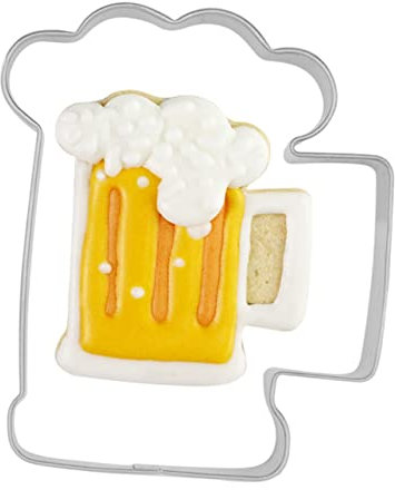 IMIKEYA 4stücke Ausstechformen Für Kekse Bierglas-form Aus Edelstahl Für -plätzchen Und Backen Zu Hause Langlebige Backzubehör Für Kreative Bäcker Silber