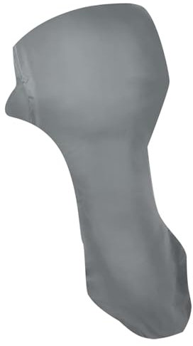 RCLONGEU Außenborder Abdeckung, Viele Größen, 100% wasserdicht 420D Oxford Bootsmotorabdeckung, Schwerlast Reißfest Persenning für Außenbordmotor, geeignet für Außenborder (Grau,40-50HP)