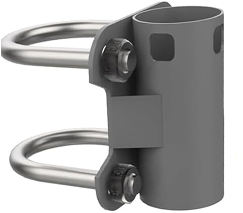 Double U-Bolt Clamp, Stainless Steel Clamp Bracket for Starlink Pole Mount, Mast Clamp U Bolts Pipe Mounting Hardware Heavy Duty, for Starlink Satellite Dish Mounting Kit