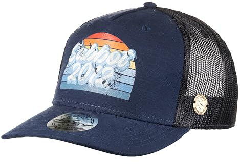 SABBOT Dylan Herren Cap, Basecap, Schirmmütze, Sportcap, Schnelltrocknend, Atmungsaktive Mesh, Verstellbar, Leichtgewicht, Kappe mit Baumwolle, Ideal für Outdoor Sportarten (Dunkelblau)