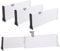 DAJAVE 4er Set Schubladentrenner Verstellbar Hohe 13cm, Verstellbar Schubladen Trenner 33.2-55 cm Drawer Dividers Organizer Ordnungssystem für Küche/Kleiderschränke/Schreibtisch, Weiß