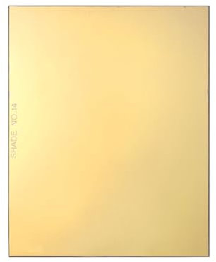 sourcing map Lente de soldadura de 4.33 x 3.54 pulgadas, 14 lentes de soldadura de repuesto de vidrio, placas de filtro de oscurecimiento para casco de soldadura, vidrio de filtro recubierto de oro