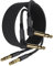 Elebase Cavo per chitarra, 6,35 mm, TRS 2 m, 2 pezzi, 90 gradi, 1/4, cavo stereo per strumenti, cavo jack 6,3, cavo audio simmetrico per chitarra, basso, tastiere, amplificatore, amplificatore,