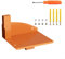 Robuste Kettensägen-Wandhalterung, Metall-Aufbewahrungsregal für MS250 MS251 MS170 MS171 MS172 Modelle, platzsparender Garagen-Organizer, einfache Installation mit Hardware, Orange