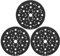 Protector de disco de 150 mm de diámetro, 70 agujeros, 3 unidades con cierre de velcro, compatible con MIRKA 8295612111, almohadilla protectora para lijadora orbital, placa de pulido, alfombrilla