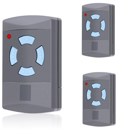 Lot de 3 pièces de rechange pour émetteur portatif Hörmann Ouvre-porte de garage 868,3 MHz 4 canaux Télécommande compatible avec Hörmann HSM4-868, HSE2-868, HS4-868 pour SupraMatic, ProMatic