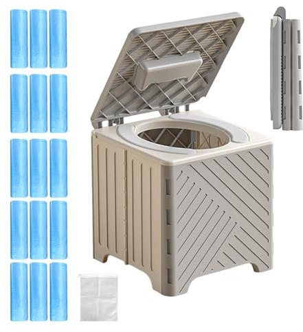 Toilettes portables, sanitaires mobiles pour adultes, urinoir pliable antidérapant avec coussin en PVC pour personnes âgées, hôpitaux, activités extérieures, camping, voyages
