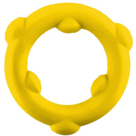 Oxballs Spinner Cock Ring – Yellow Silicone C-Ring | Stretchy Body-Safe Ring for Stamina, Support & Enhanced Pleasure