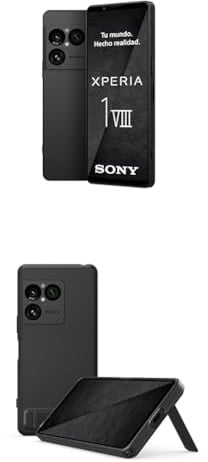 Sony Xperia 1 VIII - 6,5 19,5:9 FHD+ HDR OLED 120Hz, Dreifach-Kamera mit neuem Teleobjektiv, Xperia AI, Akku für 2 Tage, 3,5mm Audio, Dual SIM, Graphit-Schwarz + Cover