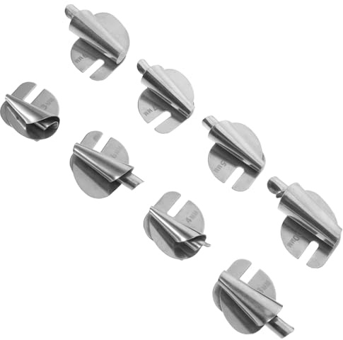 HOMOBABE Pied Presseur Précision et Créativité pour Ourlet Roulé en Acier Inoxydable 8pcs Accessoire Couture pour Machine à Coudre pour Réparations et Confection de Vêtements