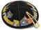 JL Kippha's 16 cm jüdischen Leder Schwarz Kipa Kippah Yarmulke Synagoge Jerusalem Entwurf