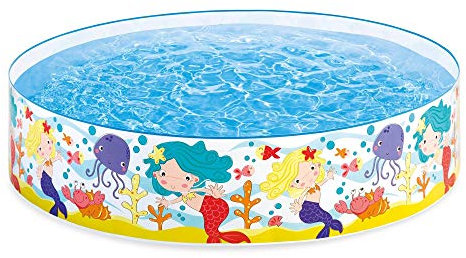 Intex Mermaids By The Sea Kids 6' x 15 Instant Kiddie SnapSet Swimming Pool