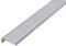 Alberts 470746 Profilé Nez de Marche | Aluminium, Naturel | 1000 x 40 x 6 mm, Gris